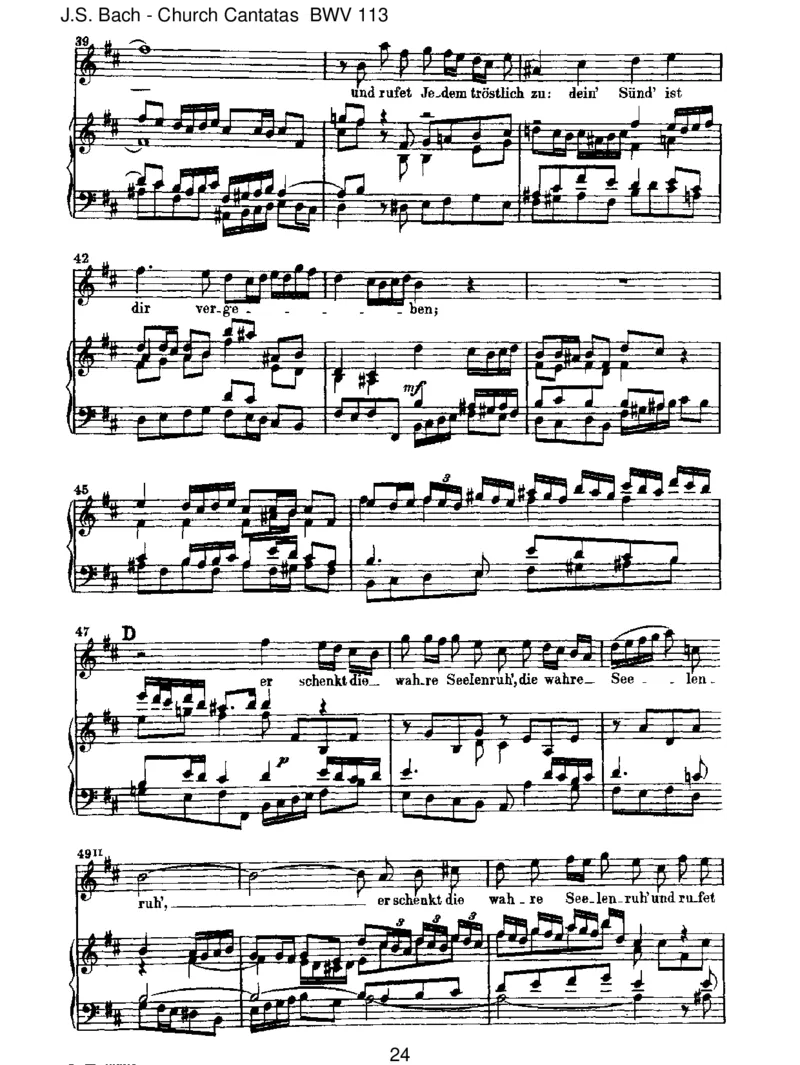 BWV113HerrJesuChrist,duh_chstesGut_一万首著名钢琴曲谱哈农贝多芬合集视频教学电子版高清无水印可打印_1古典钢琴知名音乐家谱_巴赫钢琴谱全集_J.S巴赫作品全集