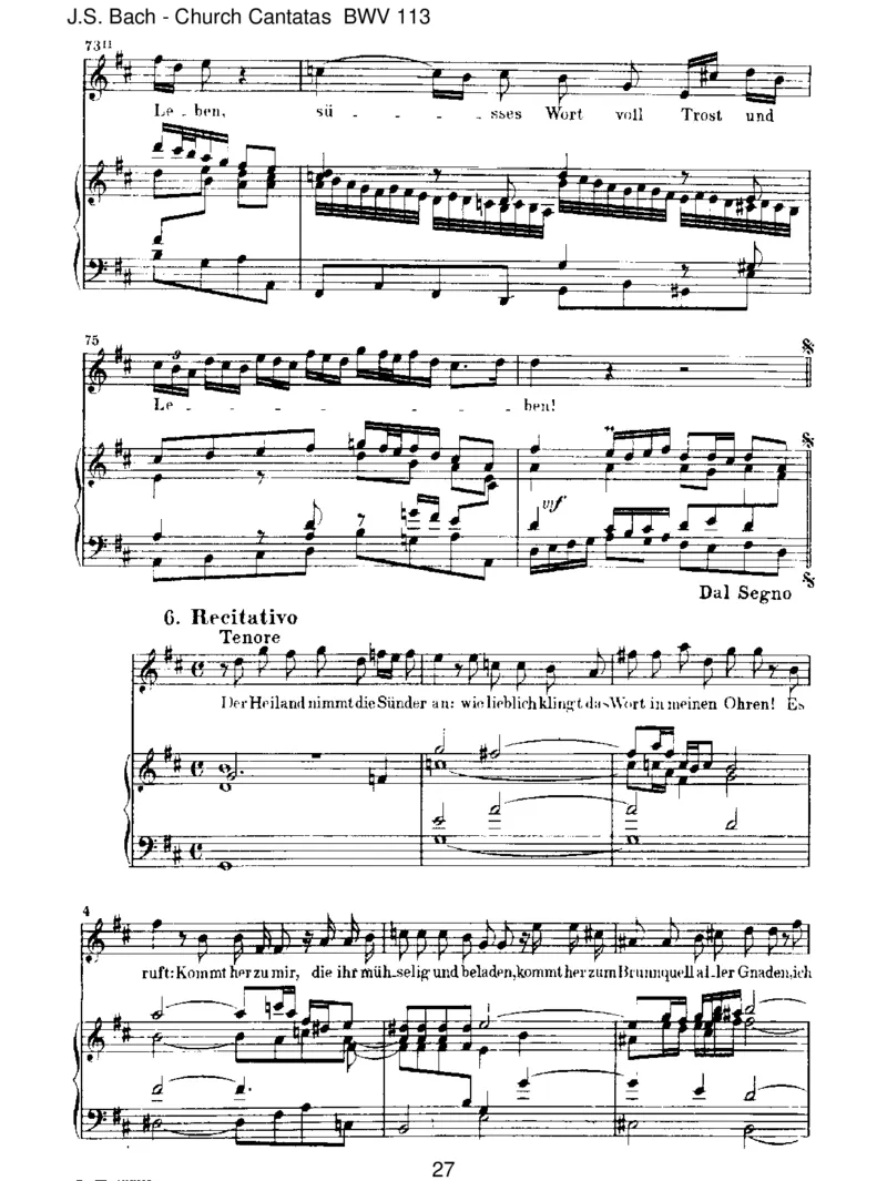 BWV113HerrJesuChrist,duh_chstesGut_一万首著名钢琴曲谱哈农贝多芬合集视频教学电子版高清无水印可打印_1古典钢琴知名音乐家谱_巴赫钢琴谱全集_J.S巴赫作品全集