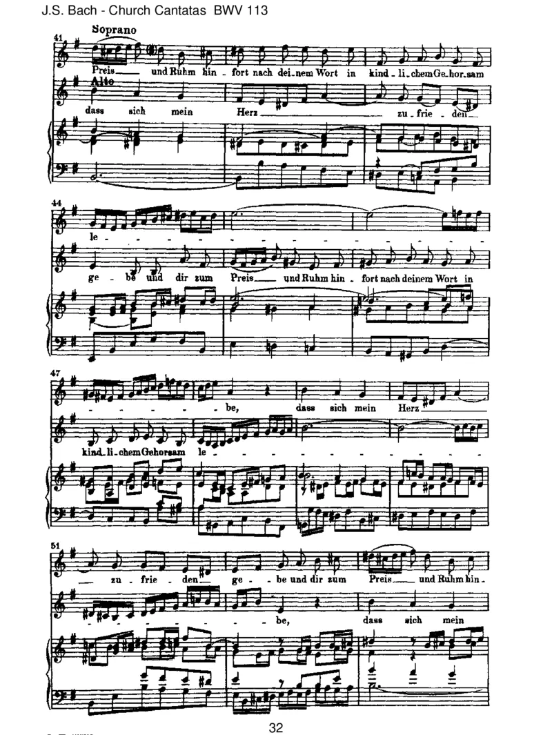 BWV113HerrJesuChrist,duh_chstesGut_一万首著名钢琴曲谱哈农贝多芬合集视频教学电子版高清无水印可打印_1古典钢琴知名音乐家谱_巴赫钢琴谱全集_J.S巴赫作品全集