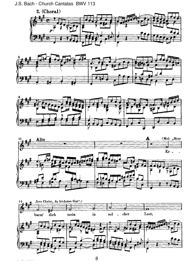 BWV113HerrJesuChrist,duh_chstesGut_一万首著名钢琴曲谱哈农贝多芬合集视频教学电子版高清无水印可打印_1古典钢琴知名音乐家谱_巴赫钢琴谱全集_J.S巴赫作品全集