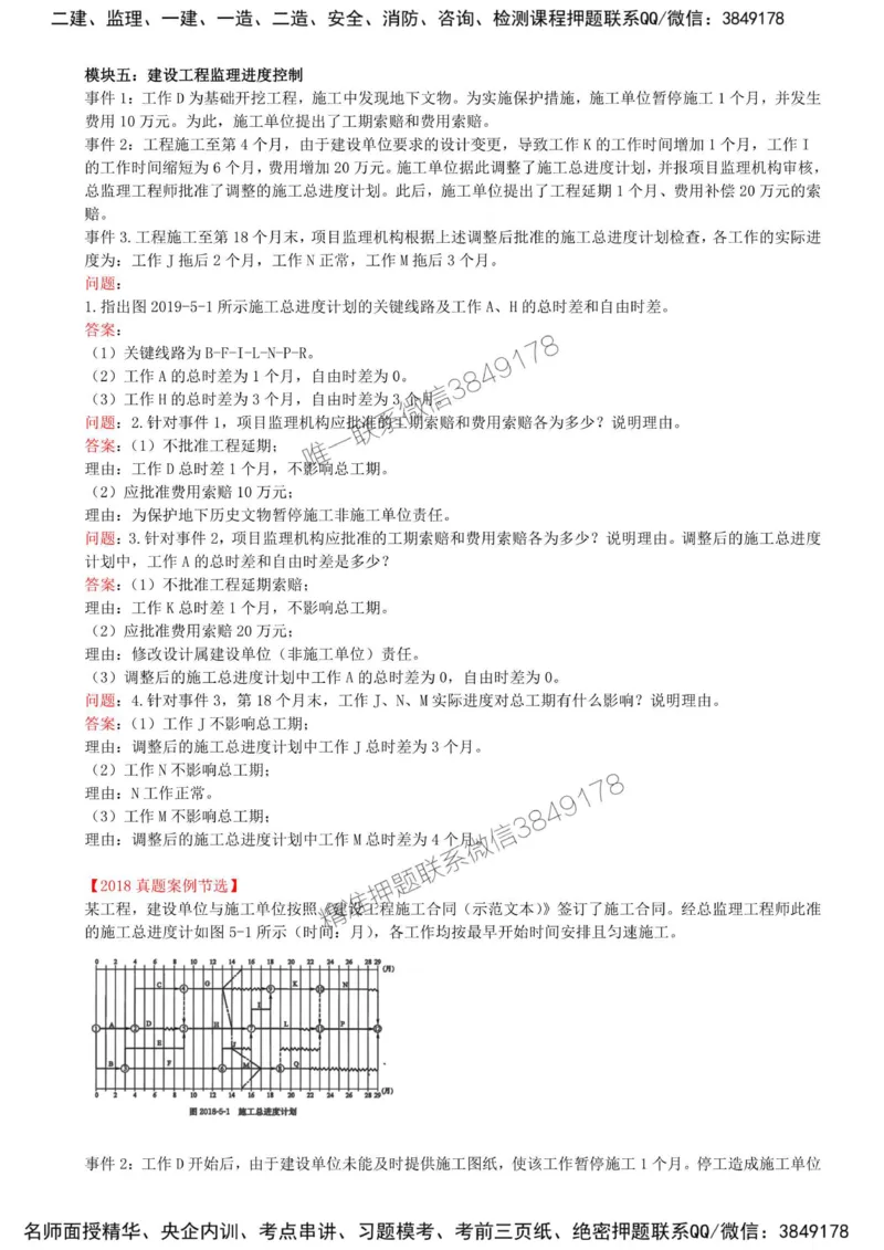 30-模块五-建设工程监理进度控制（三）_监理工程师_2025监理工程师_2025年监理工程师SVIP_2025年监理土建案例SVIP_02-基础精讲✿高端面授✿深度强化_讲义