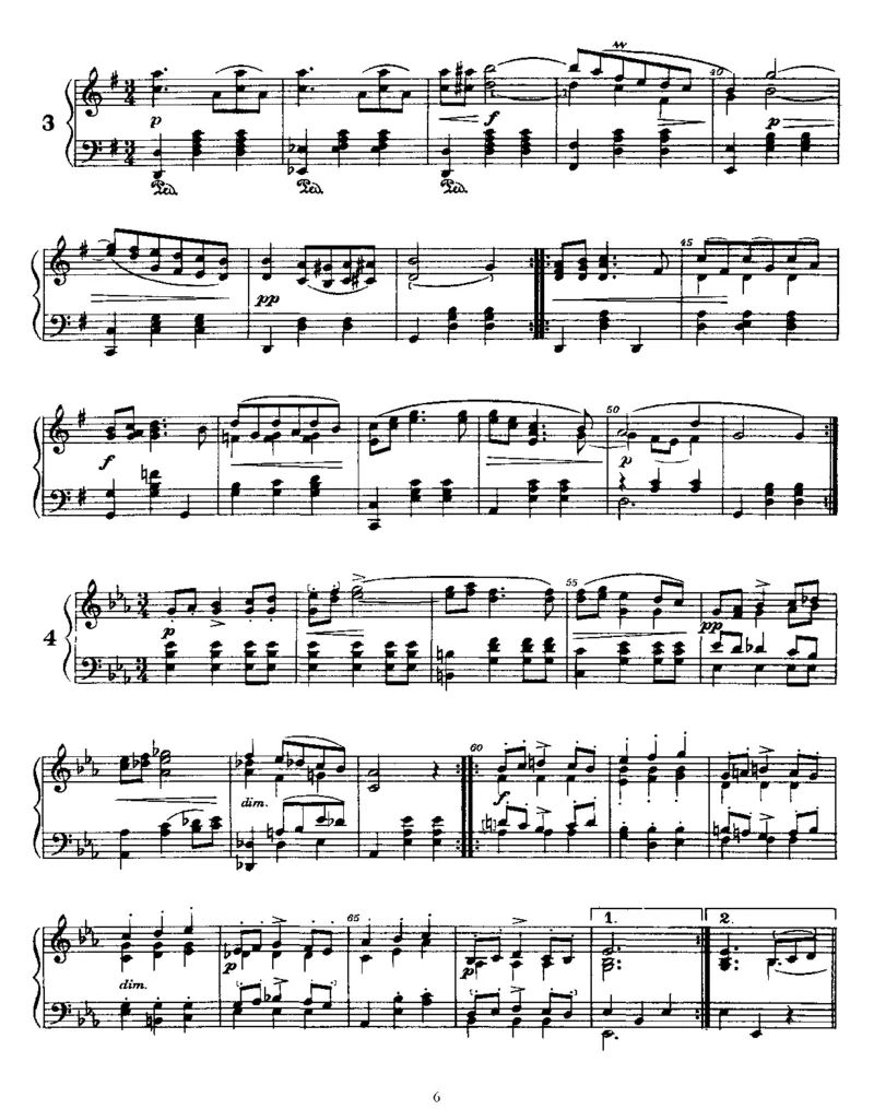 2Minuets,Op28_一万首著名钢琴曲谱哈农贝多芬合集视频教学电子版高清无水印可打印_1古典钢琴知名音乐家谱_德沃夏克钢琴谱全集