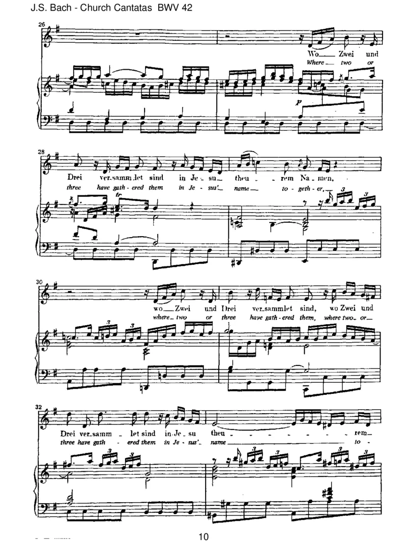 BWV42AmAbendaberdesselbigenSabbats_一万首著名钢琴曲谱哈农贝多芬合集视频教学电子版高清无水印可打印_1古典钢琴知名音乐家谱_巴赫钢琴谱全集_J.S巴赫作品全集
