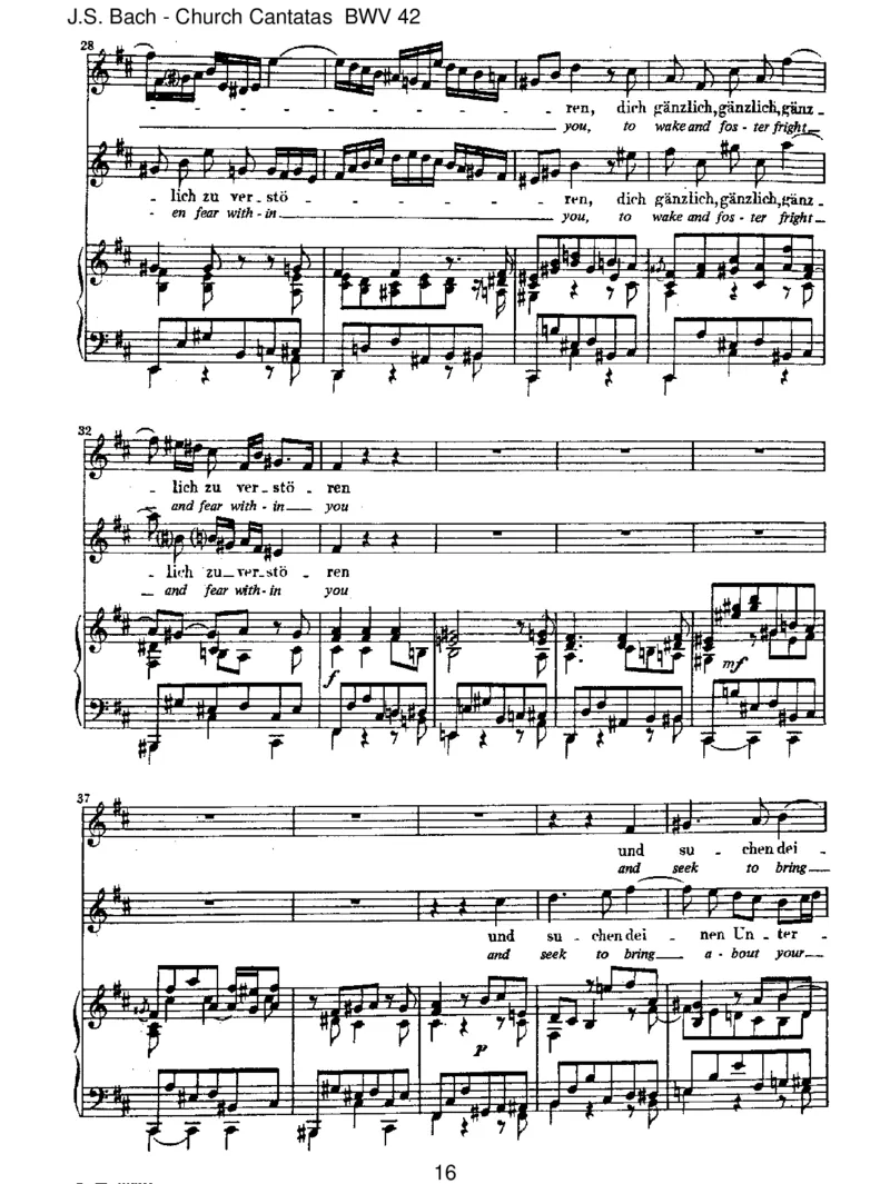 BWV42AmAbendaberdesselbigenSabbats_一万首著名钢琴曲谱哈农贝多芬合集视频教学电子版高清无水印可打印_1古典钢琴知名音乐家谱_巴赫钢琴谱全集_J.S巴赫作品全集