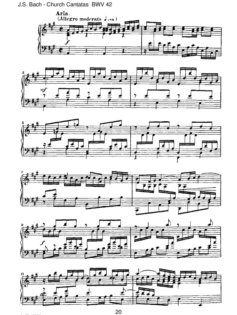 BWV42AmAbendaberdesselbigenSabbats_一万首著名钢琴曲谱哈农贝多芬合集视频教学电子版高清无水印可打印_1古典钢琴知名音乐家谱_巴赫钢琴谱全集_J.S巴赫作品全集
