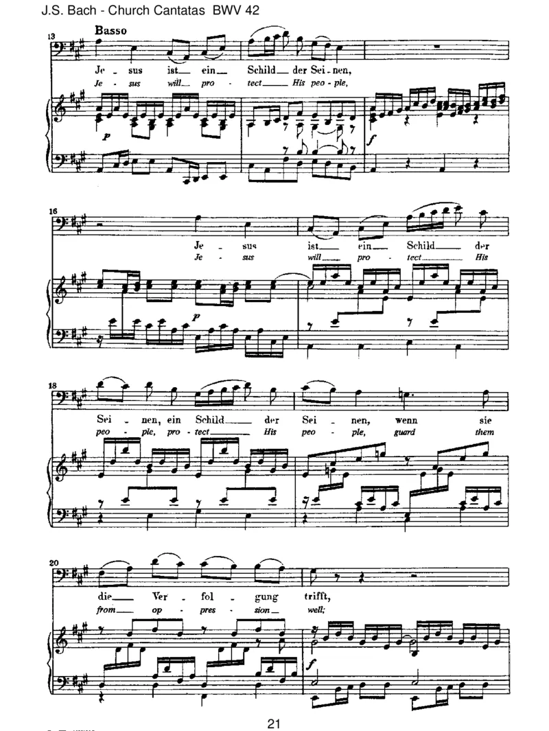 BWV42AmAbendaberdesselbigenSabbats_一万首著名钢琴曲谱哈农贝多芬合集视频教学电子版高清无水印可打印_1古典钢琴知名音乐家谱_巴赫钢琴谱全集_J.S巴赫作品全集