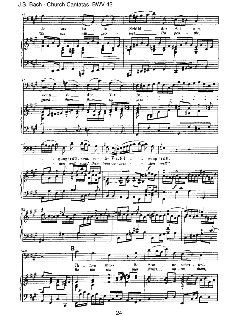 BWV42AmAbendaberdesselbigenSabbats_一万首著名钢琴曲谱哈农贝多芬合集视频教学电子版高清无水印可打印_1古典钢琴知名音乐家谱_巴赫钢琴谱全集_J.S巴赫作品全集