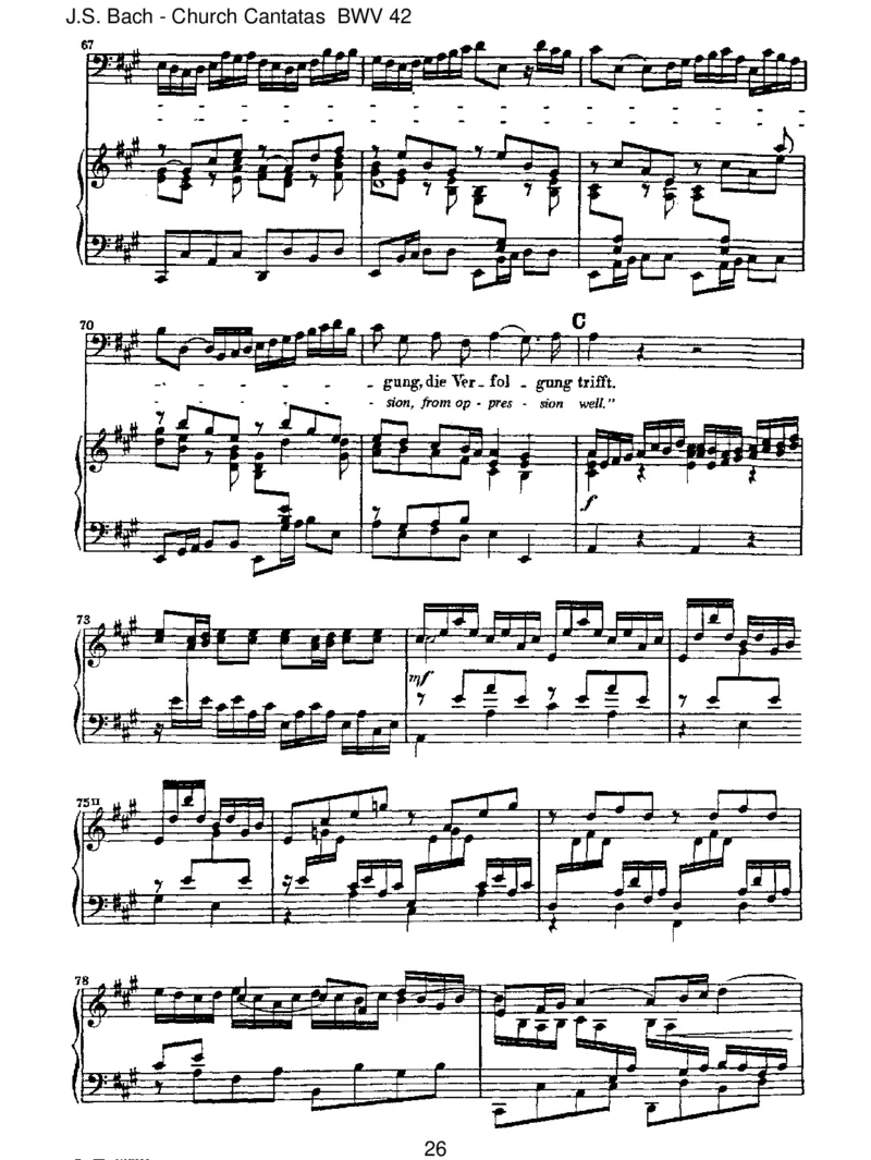 BWV42AmAbendaberdesselbigenSabbats_一万首著名钢琴曲谱哈农贝多芬合集视频教学电子版高清无水印可打印_1古典钢琴知名音乐家谱_巴赫钢琴谱全集_J.S巴赫作品全集