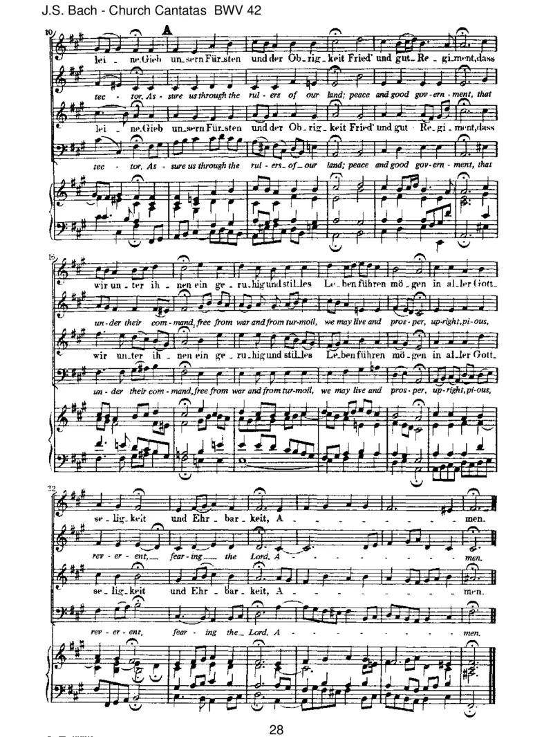 BWV42AmAbendaberdesselbigenSabbats_一万首著名钢琴曲谱哈农贝多芬合集视频教学电子版高清无水印可打印_1古典钢琴知名音乐家谱_巴赫钢琴谱全集_J.S巴赫作品全集