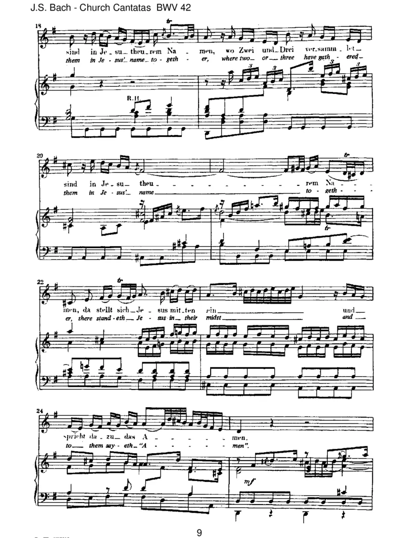 BWV42AmAbendaberdesselbigenSabbats_一万首著名钢琴曲谱哈农贝多芬合集视频教学电子版高清无水印可打印_1古典钢琴知名音乐家谱_巴赫钢琴谱全集_J.S巴赫作品全集