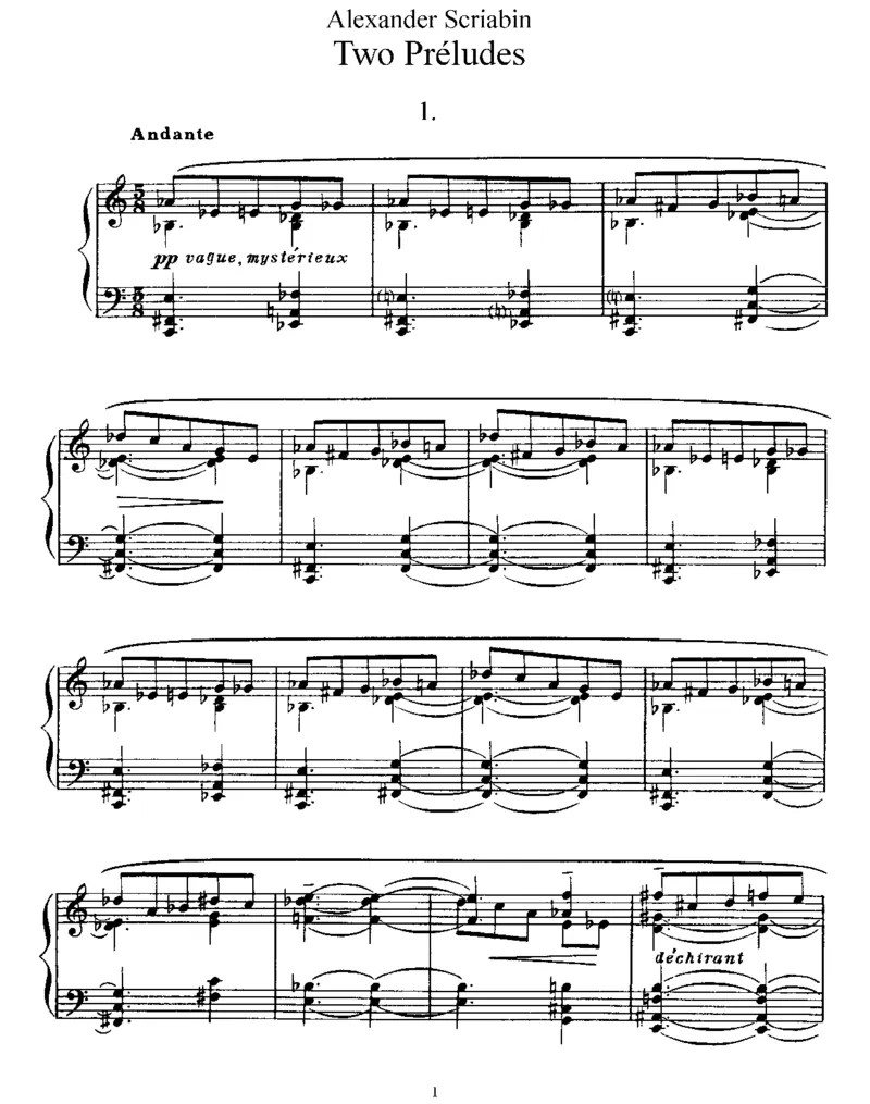 2Preludes,Op67_一万首著名钢琴曲谱哈农贝多芬合集视频教学电子版高清无水印可打印_1古典钢琴知名音乐家谱_斯克里亚宾钢琴谱全集_前奏曲