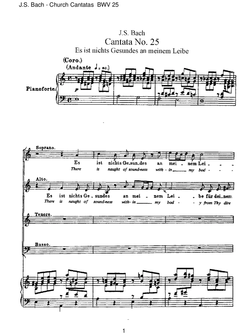 BWV25EsistnichtsGesundesanmeinemLeibe_一万首著名钢琴曲谱哈农贝多芬合集视频教学电子版高清无水印可打印_1古典钢琴知名音乐家谱_巴赫钢琴谱全集_J.S巴赫作品全集
