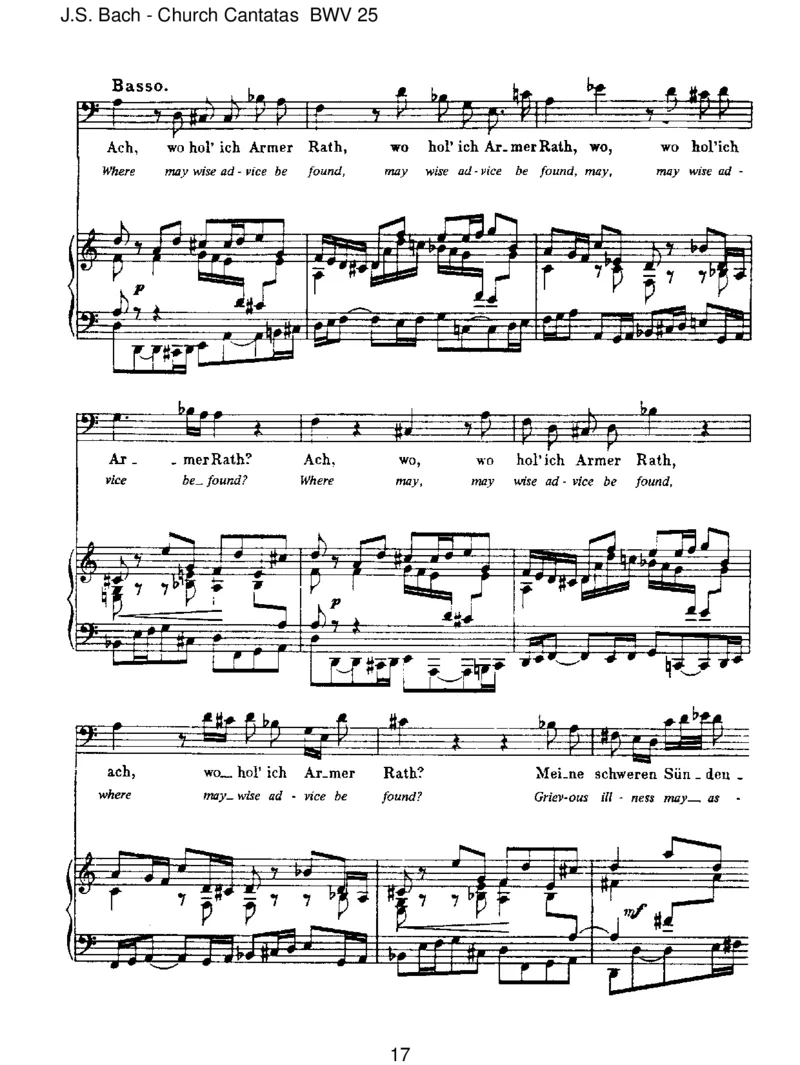 BWV25EsistnichtsGesundesanmeinemLeibe_一万首著名钢琴曲谱哈农贝多芬合集视频教学电子版高清无水印可打印_1古典钢琴知名音乐家谱_巴赫钢琴谱全集_J.S巴赫作品全集