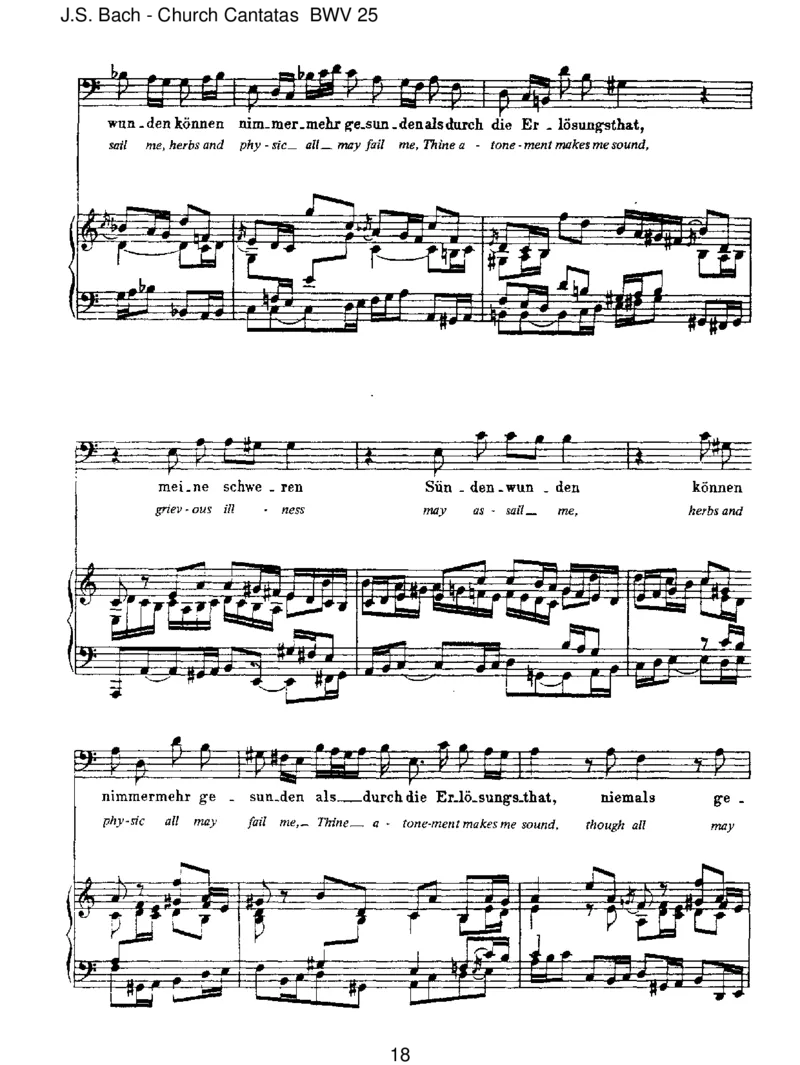 BWV25EsistnichtsGesundesanmeinemLeibe_一万首著名钢琴曲谱哈农贝多芬合集视频教学电子版高清无水印可打印_1古典钢琴知名音乐家谱_巴赫钢琴谱全集_J.S巴赫作品全集