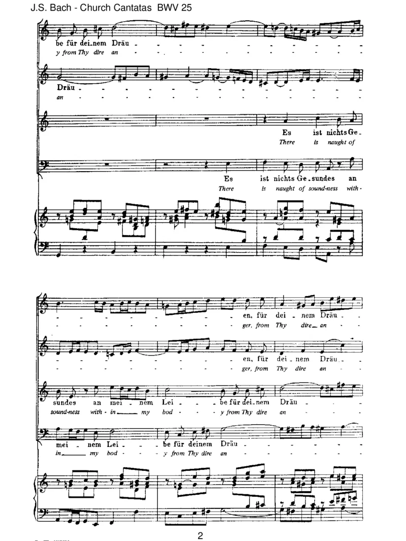 BWV25EsistnichtsGesundesanmeinemLeibe_一万首著名钢琴曲谱哈农贝多芬合集视频教学电子版高清无水印可打印_1古典钢琴知名音乐家谱_巴赫钢琴谱全集_J.S巴赫作品全集