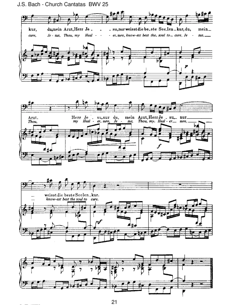 BWV25EsistnichtsGesundesanmeinemLeibe_一万首著名钢琴曲谱哈农贝多芬合集视频教学电子版高清无水印可打印_1古典钢琴知名音乐家谱_巴赫钢琴谱全集_J.S巴赫作品全集