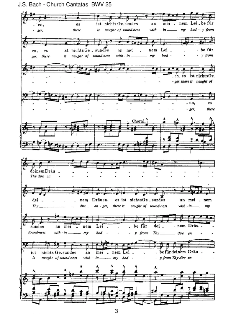 BWV25EsistnichtsGesundesanmeinemLeibe_一万首著名钢琴曲谱哈农贝多芬合集视频教学电子版高清无水印可打印_1古典钢琴知名音乐家谱_巴赫钢琴谱全集_J.S巴赫作品全集
