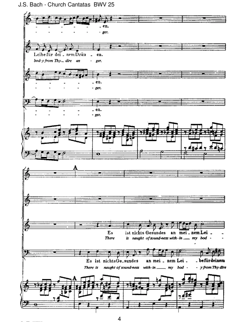 BWV25EsistnichtsGesundesanmeinemLeibe_一万首著名钢琴曲谱哈农贝多芬合集视频教学电子版高清无水印可打印_1古典钢琴知名音乐家谱_巴赫钢琴谱全集_J.S巴赫作品全集