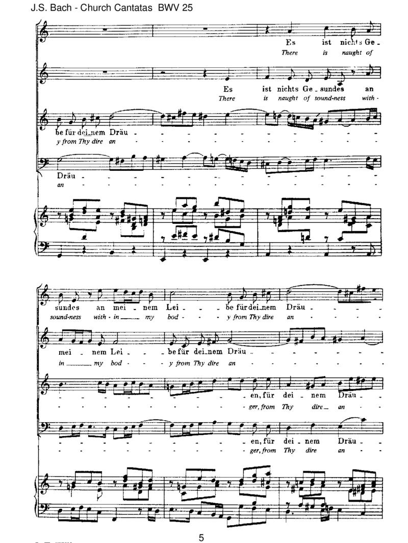 BWV25EsistnichtsGesundesanmeinemLeibe_一万首著名钢琴曲谱哈农贝多芬合集视频教学电子版高清无水印可打印_1古典钢琴知名音乐家谱_巴赫钢琴谱全集_J.S巴赫作品全集