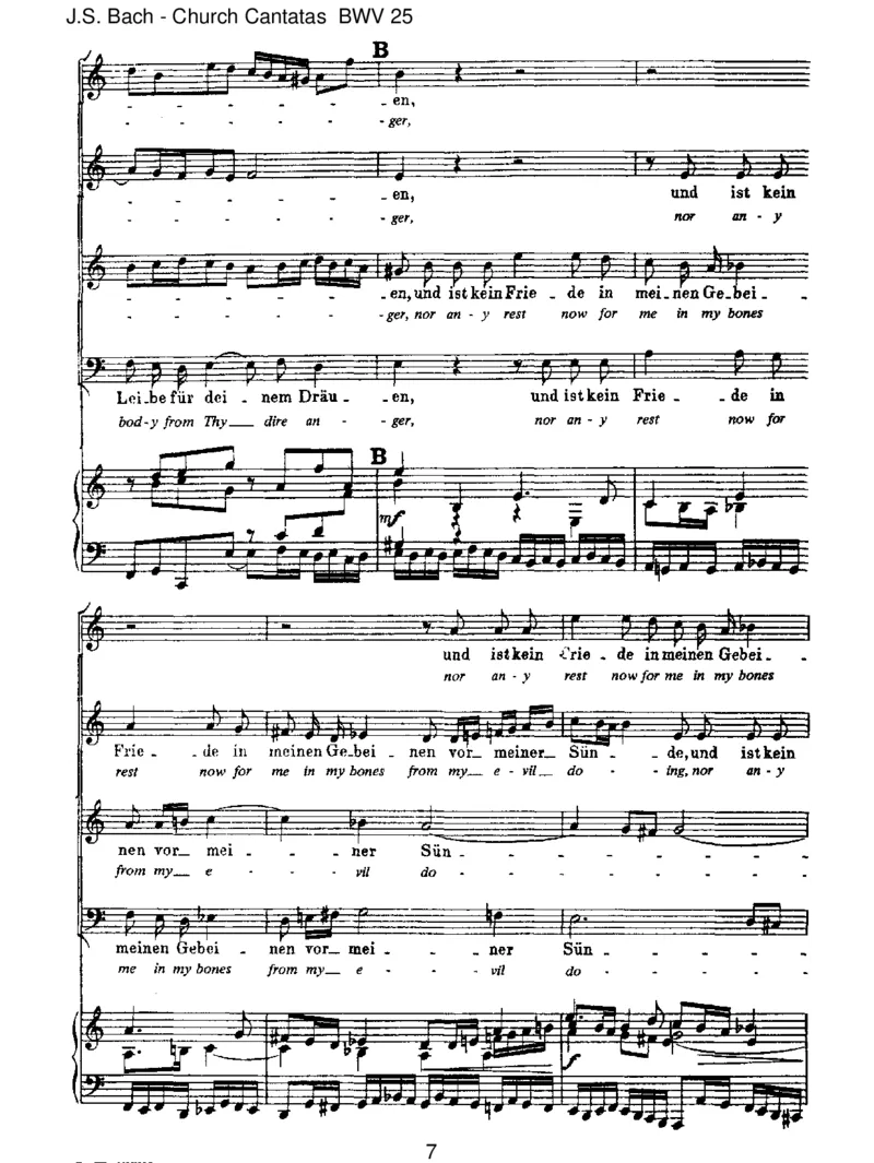 BWV25EsistnichtsGesundesanmeinemLeibe_一万首著名钢琴曲谱哈农贝多芬合集视频教学电子版高清无水印可打印_1古典钢琴知名音乐家谱_巴赫钢琴谱全集_J.S巴赫作品全集