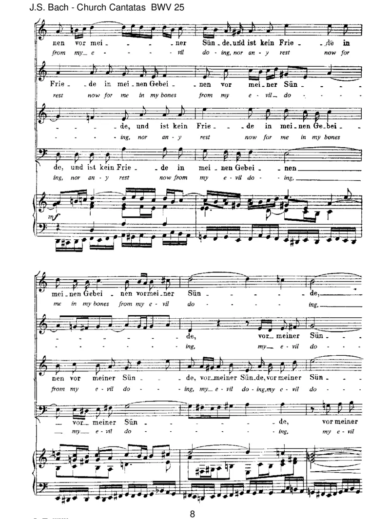 BWV25EsistnichtsGesundesanmeinemLeibe_一万首著名钢琴曲谱哈农贝多芬合集视频教学电子版高清无水印可打印_1古典钢琴知名音乐家谱_巴赫钢琴谱全集_J.S巴赫作品全集