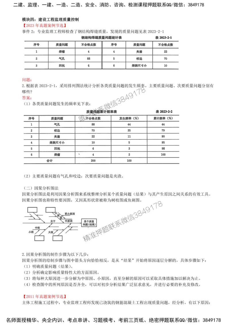 26-模块四-建设工程监理质量控制（六）_监理工程师_2025监理工程师_2025年监理工程师SVIP_2025年监理土建案例SVIP_02-基础精讲✿高端面授✿深度强化_讲义