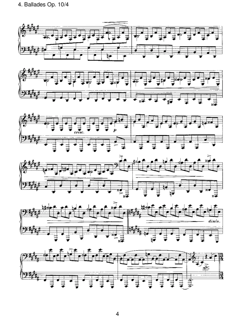 BalladesOp.10_4_一万首著名钢琴曲谱哈农贝多芬合集视频教学电子版高清无水印可打印_1古典钢琴知名音乐家谱_勃拉姆斯钢琴谱全集_III.ShorterWorks_FourBalladesOp.10