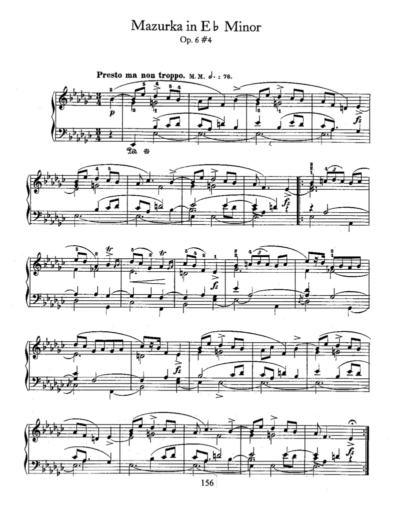 4Mazurkas,Op6_一万首著名钢琴曲谱哈农贝多芬合集视频教学电子版高清无水印可打印_1古典钢琴知名音乐家谱_肖邦钢琴谱全集_马祖卡