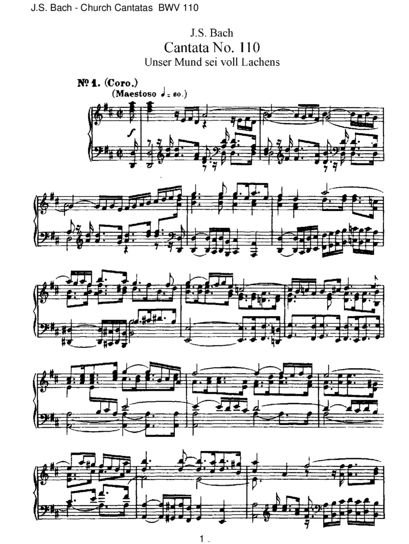 BWV110UnserMundseivollLachens_一万首著名钢琴曲谱哈农贝多芬合集视频教学电子版高清无水印可打印_1古典钢琴知名音乐家谱_巴赫钢琴谱全集_J.S巴赫作品全集_JohannSebastianBach(1685-1750)巴赫