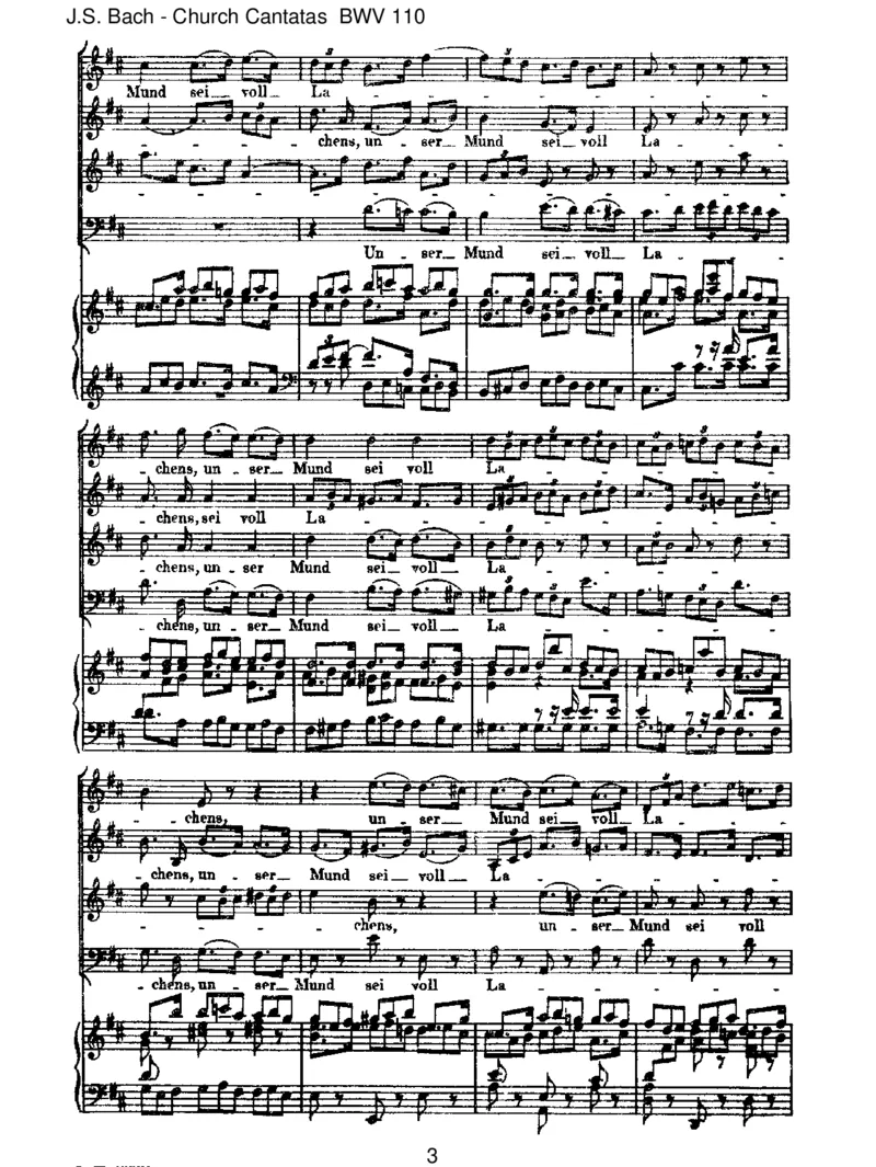 BWV110UnserMundseivollLachens_一万首著名钢琴曲谱哈农贝多芬合集视频教学电子版高清无水印可打印_1古典钢琴知名音乐家谱_巴赫钢琴谱全集_J.S巴赫作品全集_JohannSebastianBach(1685-1750)巴赫