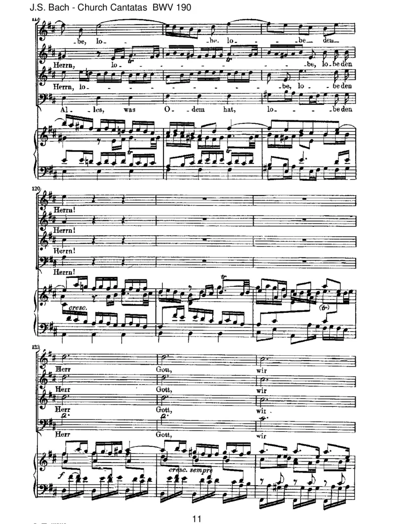BWV190SingetdemHerrneinneuesLied!(incomplete)_一万首著名钢琴曲谱哈农贝多芬合集视频教学电子版高清无水印可打印_1古典钢琴知名音乐家谱_巴赫钢琴谱全集_J.S巴赫作品全集