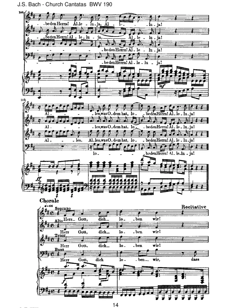 BWV190SingetdemHerrneinneuesLied!(incomplete)_一万首著名钢琴曲谱哈农贝多芬合集视频教学电子版高清无水印可打印_1古典钢琴知名音乐家谱_巴赫钢琴谱全集_J.S巴赫作品全集