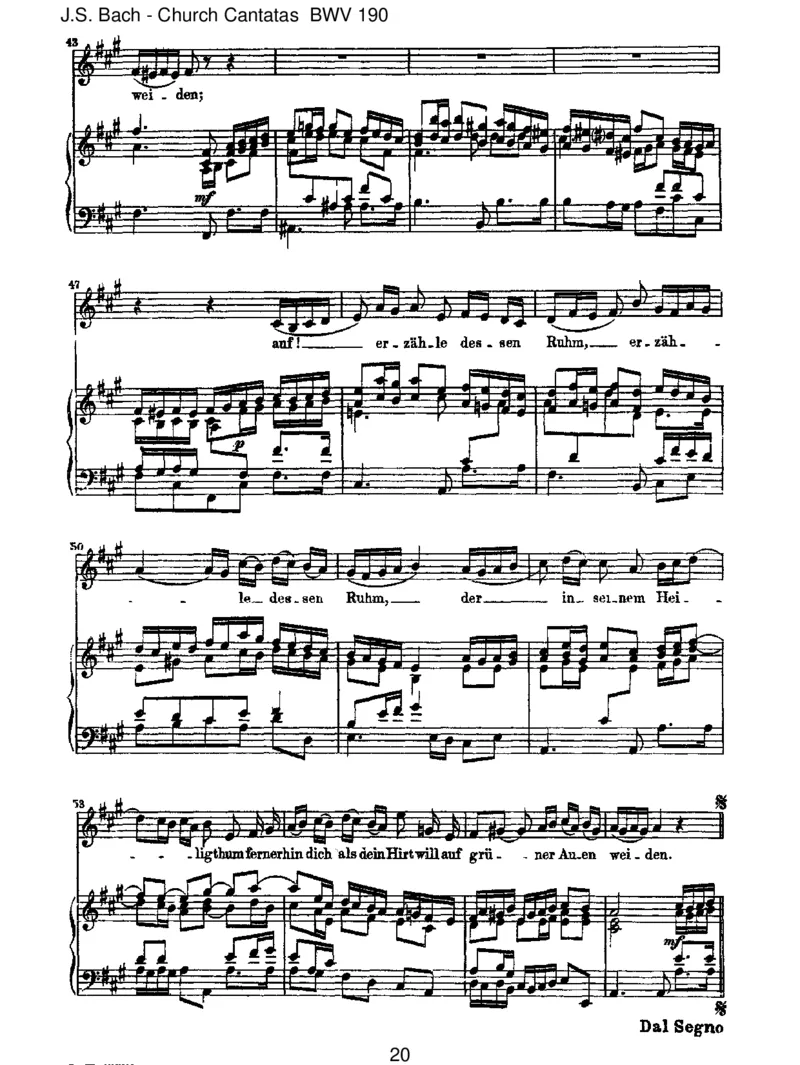 BWV190SingetdemHerrneinneuesLied!(incomplete)_一万首著名钢琴曲谱哈农贝多芬合集视频教学电子版高清无水印可打印_1古典钢琴知名音乐家谱_巴赫钢琴谱全集_J.S巴赫作品全集