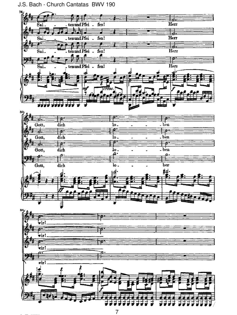 BWV190SingetdemHerrneinneuesLied!(incomplete)_一万首著名钢琴曲谱哈农贝多芬合集视频教学电子版高清无水印可打印_1古典钢琴知名音乐家谱_巴赫钢琴谱全集_J.S巴赫作品全集