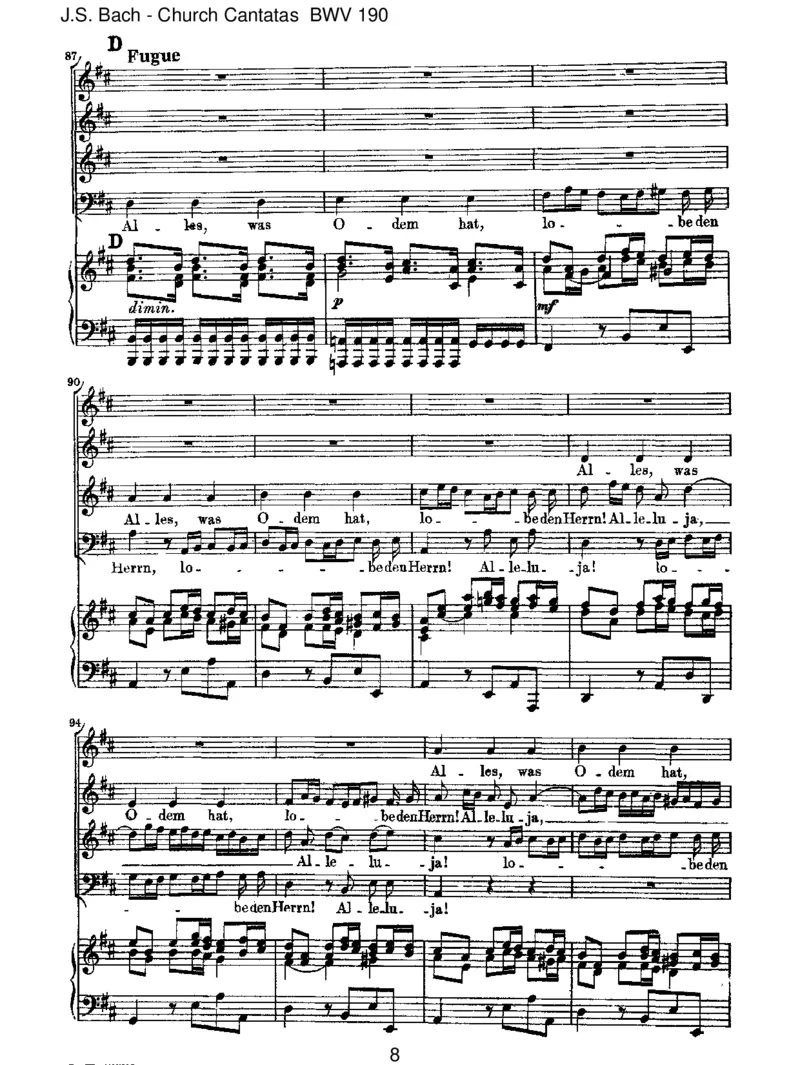 BWV190SingetdemHerrneinneuesLied!(incomplete)_一万首著名钢琴曲谱哈农贝多芬合集视频教学电子版高清无水印可打印_1古典钢琴知名音乐家谱_巴赫钢琴谱全集_J.S巴赫作品全集