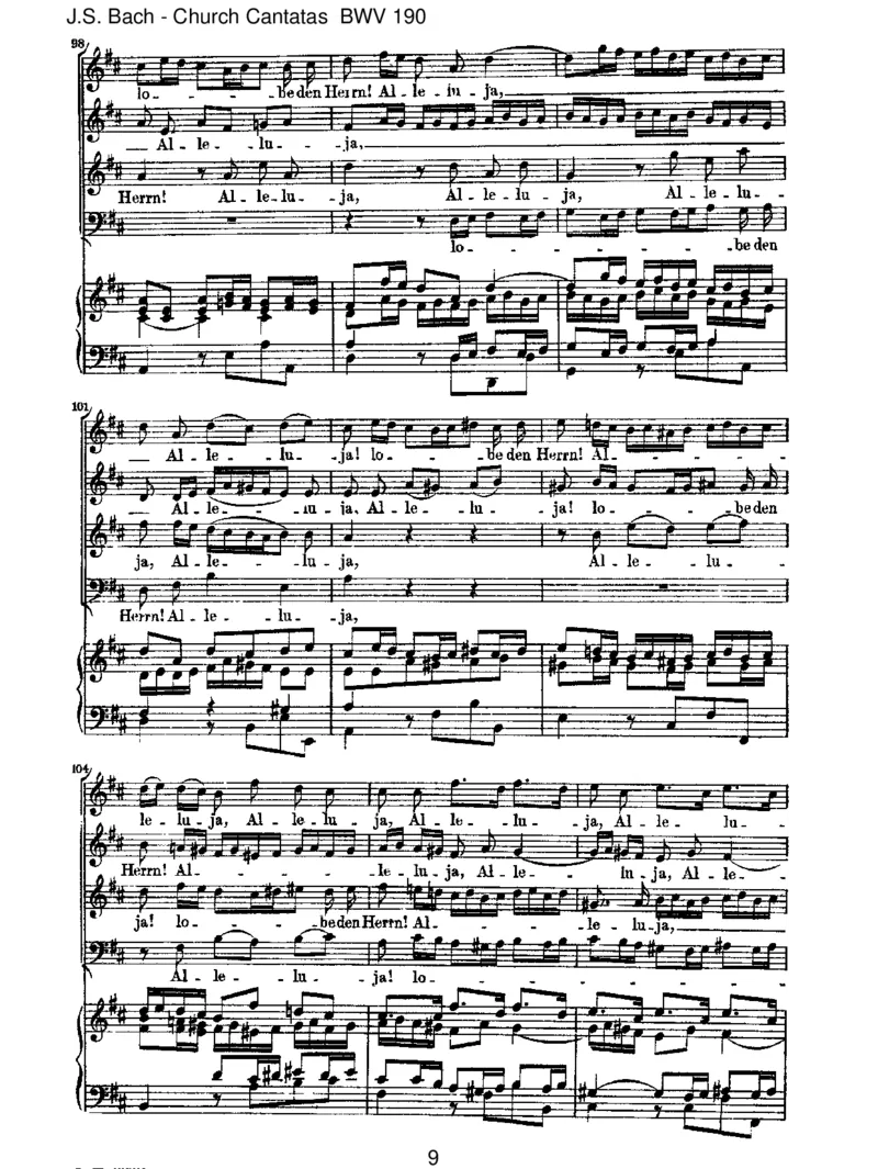 BWV190SingetdemHerrneinneuesLied!(incomplete)_一万首著名钢琴曲谱哈农贝多芬合集视频教学电子版高清无水印可打印_1古典钢琴知名音乐家谱_巴赫钢琴谱全集_J.S巴赫作品全集