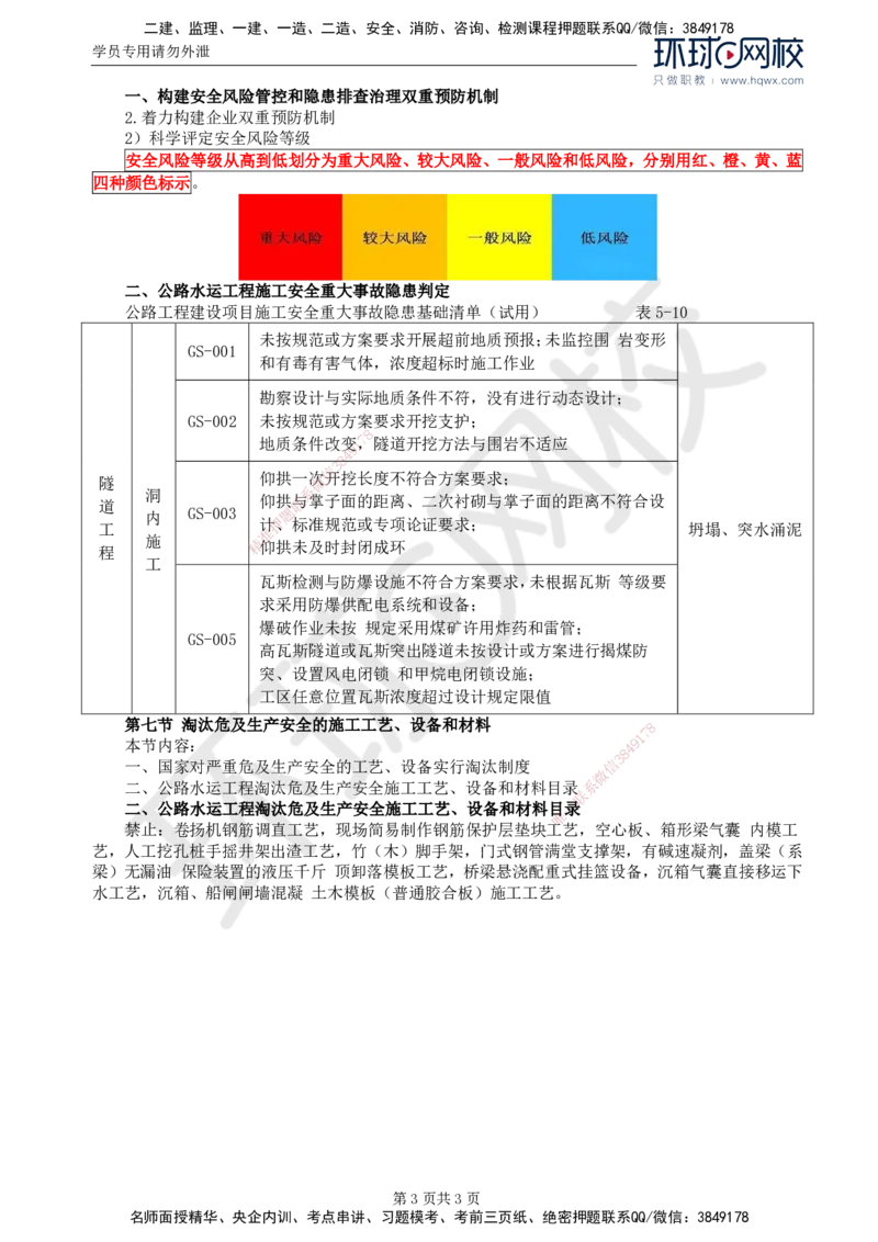 76.基础知识：第五章第五至七节淘汰危及生产安全的施工工艺、设备和材料_监理工程师_2025监理工程师_2025年监理工程师SVIP_2025年监理交通控制SVIP