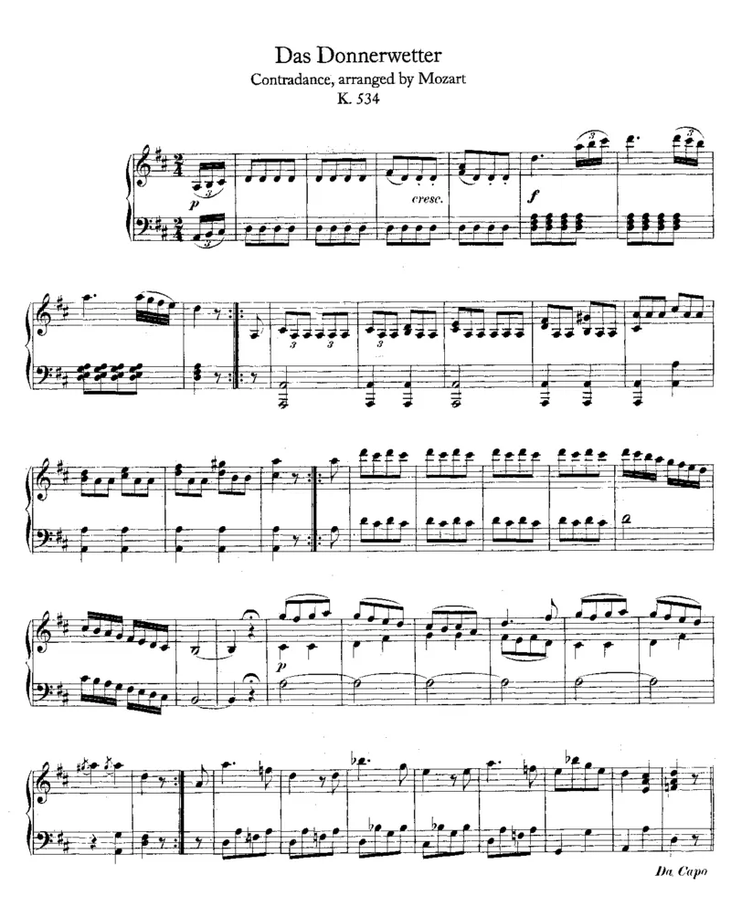 Contradance,K534_一万首著名钢琴曲谱哈农贝多芬合集视频教学电子版高清无水印可打印_1古典钢琴知名音乐家谱_莫扎特钢琴谱全集_0312095926_其他