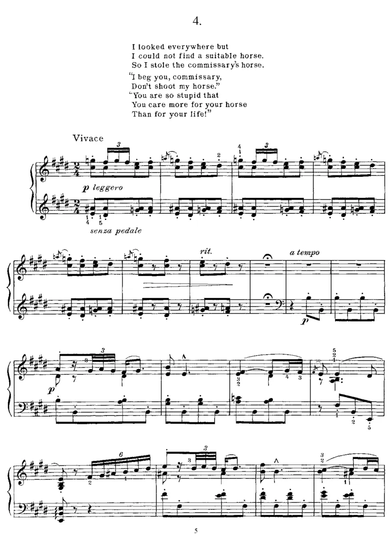 5HungarianFolkSongs_一万首著名钢琴曲谱哈农贝多芬合集视频教学电子版高清无水印可打印_1古典钢琴知名音乐家谱_李斯特钢琴谱全集_其他作品