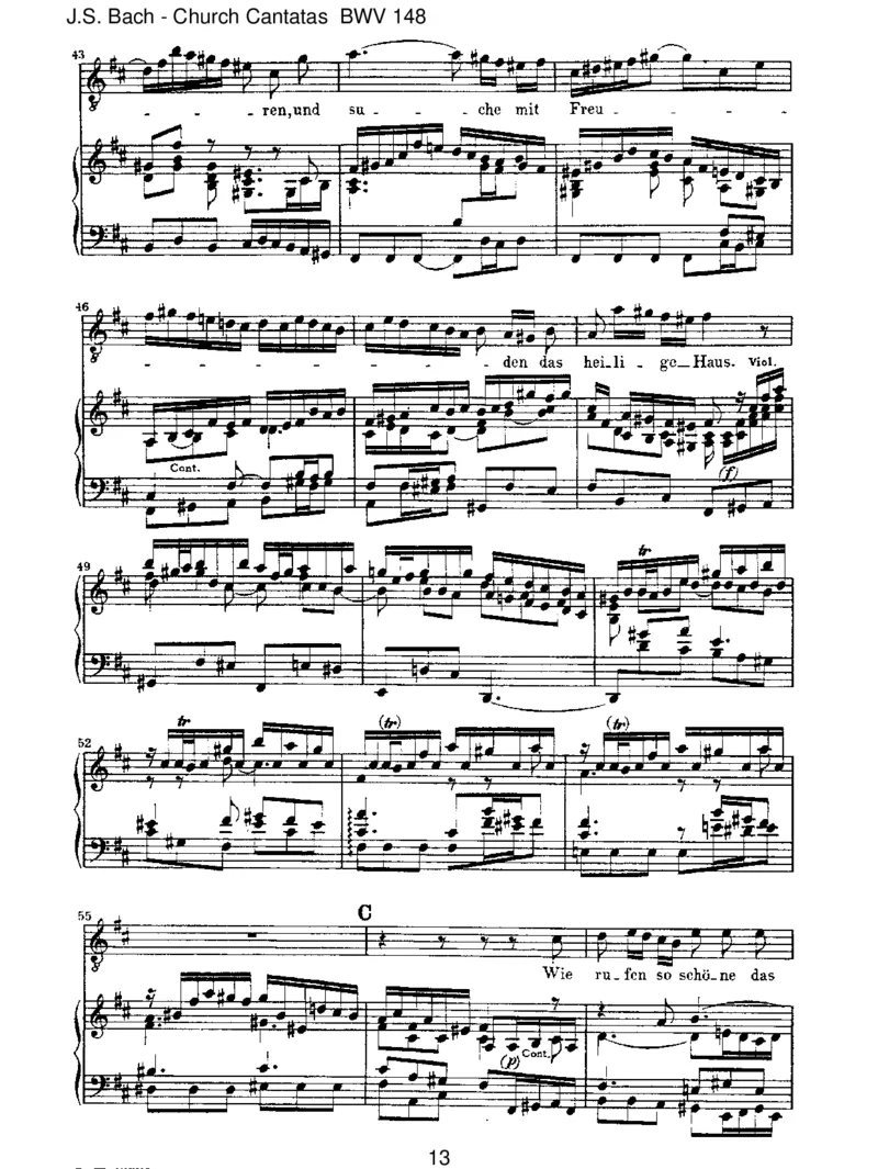 BWV148BringetdemHerrnEhreseinesNamens_一万首著名钢琴曲谱哈农贝多芬合集视频教学电子版高清无水印可打印_1古典钢琴知名音乐家谱_巴赫钢琴谱全集_J.S巴赫作品全集