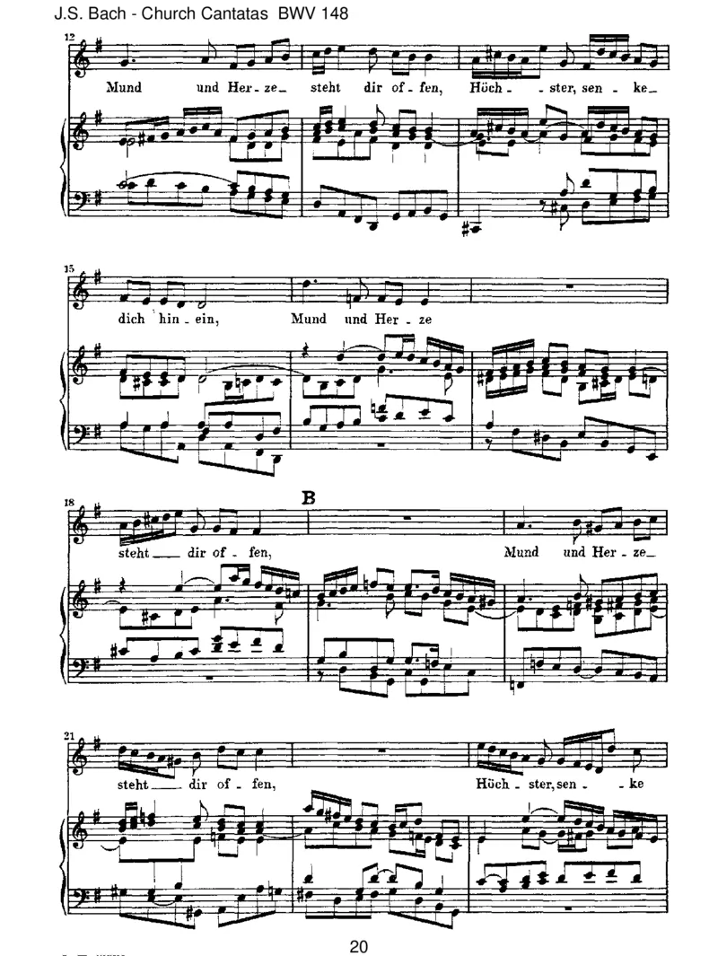 BWV148BringetdemHerrnEhreseinesNamens_一万首著名钢琴曲谱哈农贝多芬合集视频教学电子版高清无水印可打印_1古典钢琴知名音乐家谱_巴赫钢琴谱全集_J.S巴赫作品全集