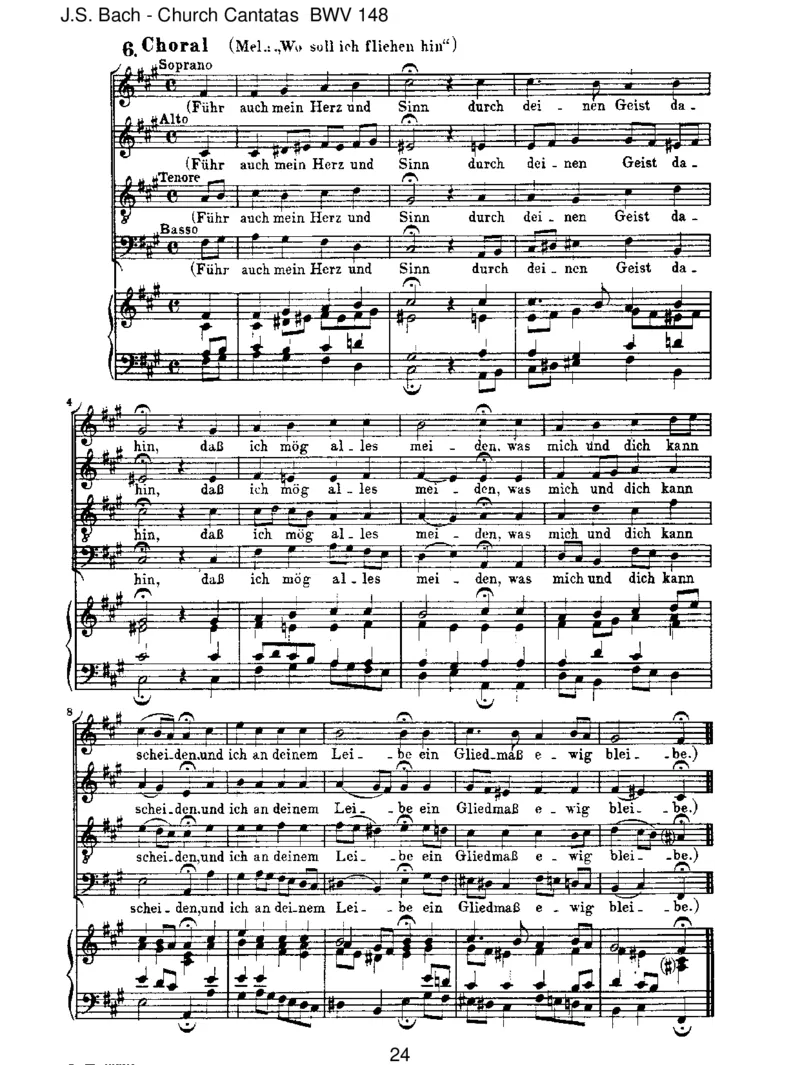 BWV148BringetdemHerrnEhreseinesNamens_一万首著名钢琴曲谱哈农贝多芬合集视频教学电子版高清无水印可打印_1古典钢琴知名音乐家谱_巴赫钢琴谱全集_J.S巴赫作品全集