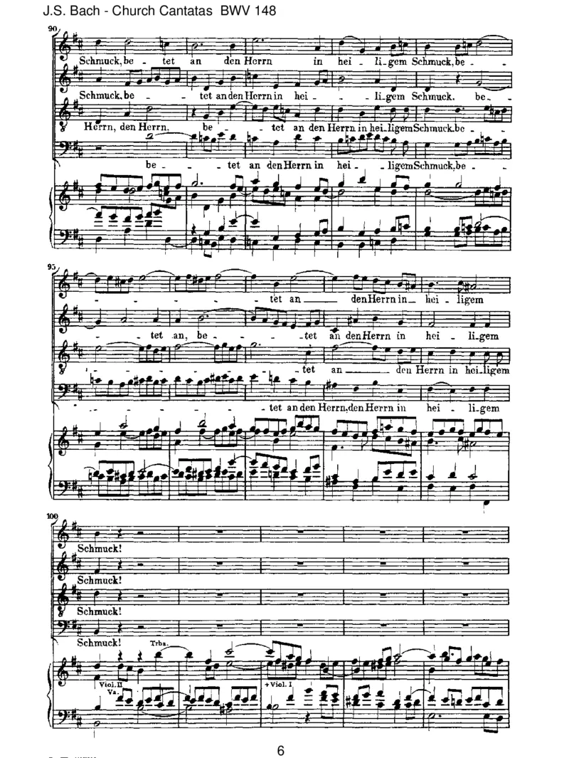 BWV148BringetdemHerrnEhreseinesNamens_一万首著名钢琴曲谱哈农贝多芬合集视频教学电子版高清无水印可打印_1古典钢琴知名音乐家谱_巴赫钢琴谱全集_J.S巴赫作品全集