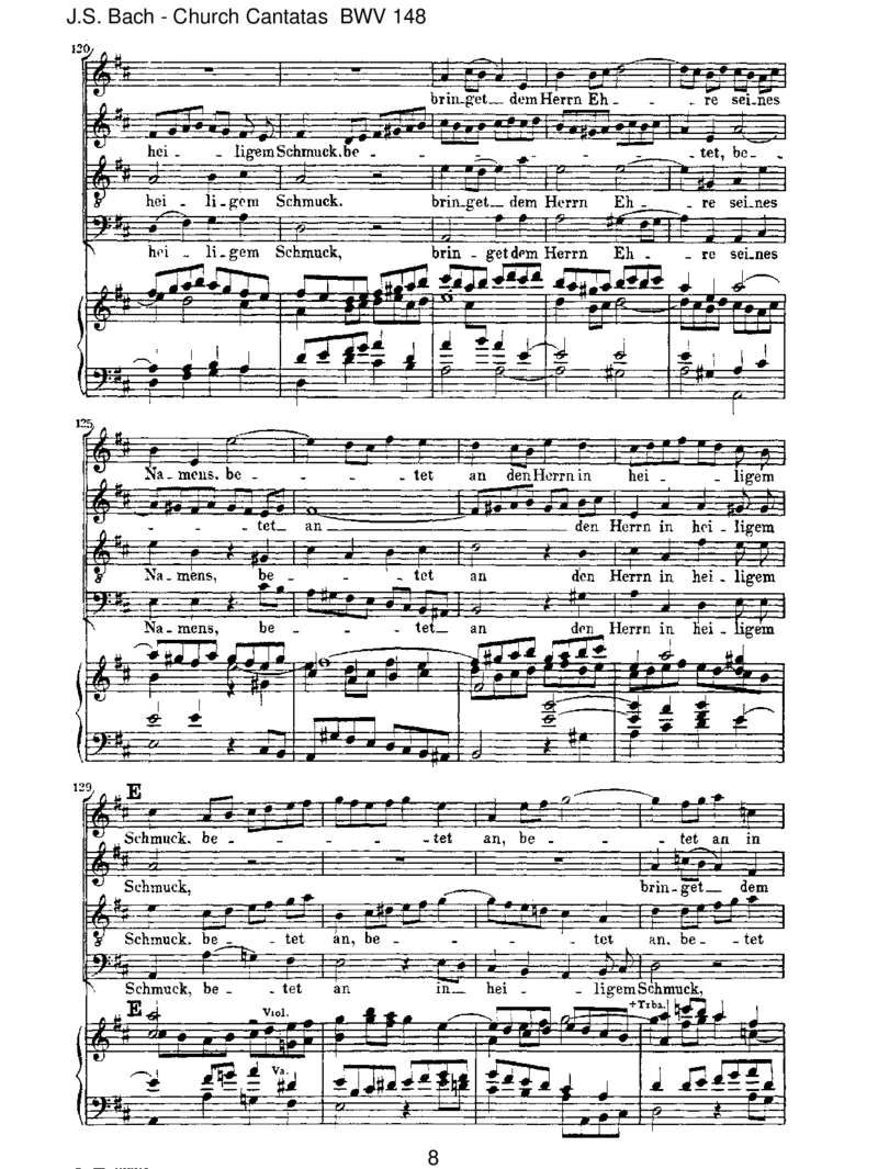 BWV148BringetdemHerrnEhreseinesNamens_一万首著名钢琴曲谱哈农贝多芬合集视频教学电子版高清无水印可打印_1古典钢琴知名音乐家谱_巴赫钢琴谱全集_J.S巴赫作品全集