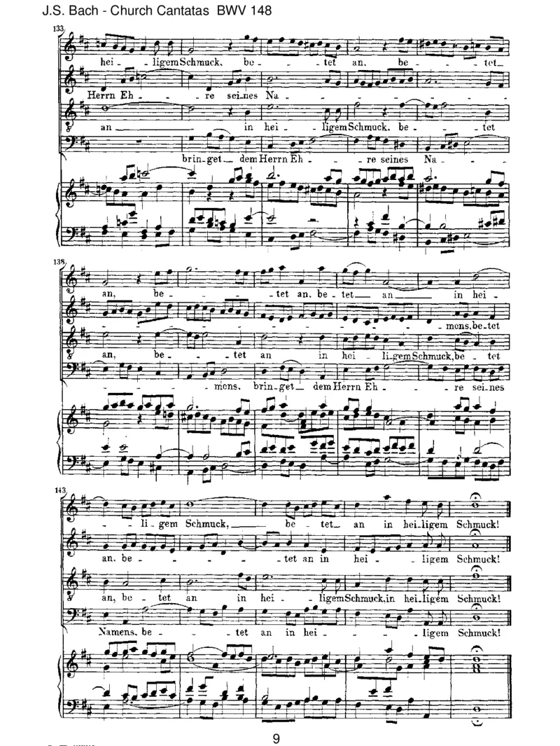 BWV148BringetdemHerrnEhreseinesNamens_一万首著名钢琴曲谱哈农贝多芬合集视频教学电子版高清无水印可打印_1古典钢琴知名音乐家谱_巴赫钢琴谱全集_J.S巴赫作品全集