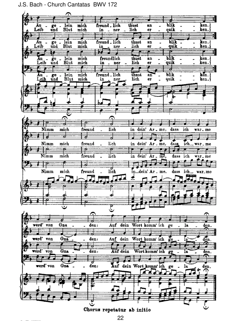 BWV172Erschallet,ihrLieder,erklinget,ihrSaiten!_一万首著名钢琴曲谱哈农贝多芬合集视频教学电子版高清无水印可打印_1古典钢琴知名音乐家谱_巴赫钢琴谱全集_J.S巴赫作品全集