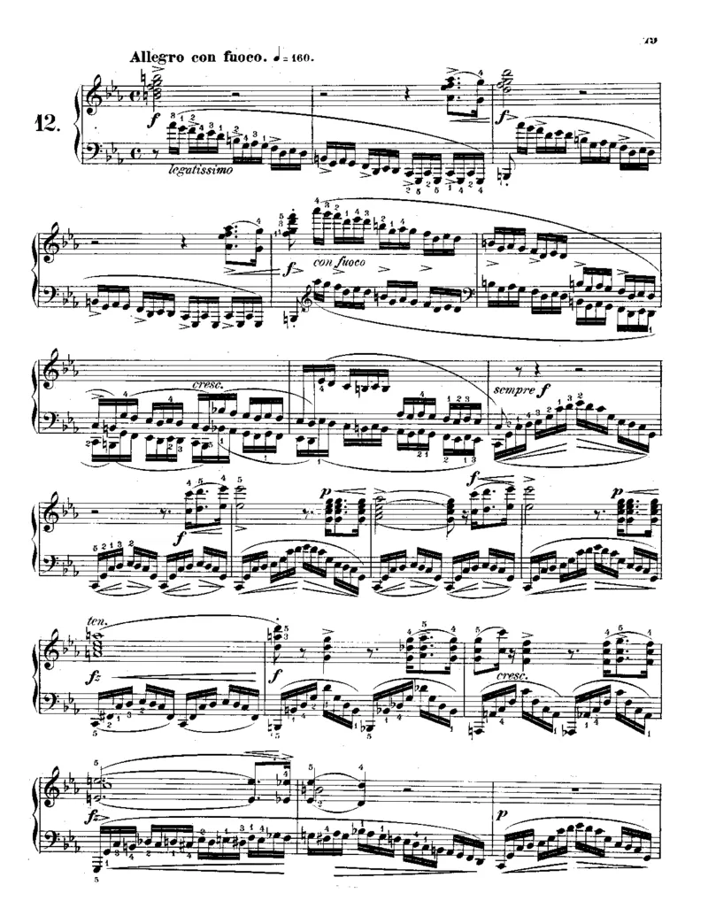 ChopinEtudesOp.10_一万首著名钢琴曲谱哈农贝多芬合集视频教学电子版高清无水印可打印_1古典钢琴知名音乐家谱_肖邦钢琴谱全集_肖练