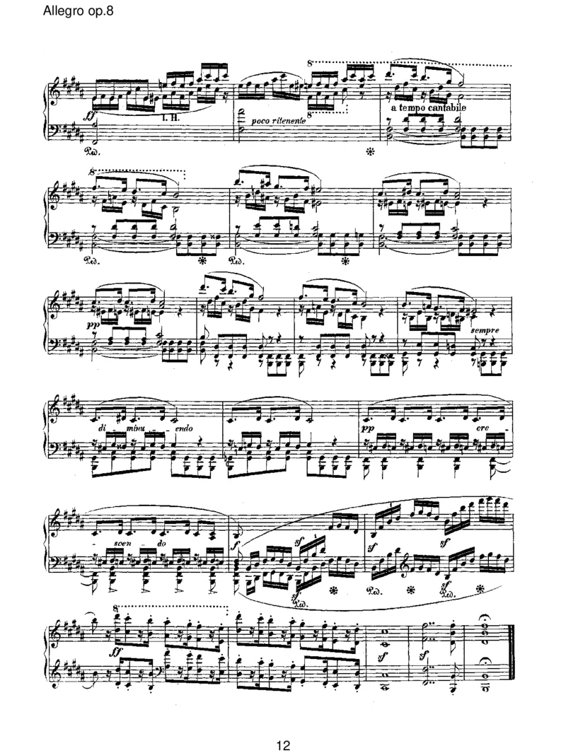 Allegroop.8_一万首著名钢琴曲谱哈农贝多芬合集视频教学电子版高清无水印可打印_1古典钢琴知名音乐家谱_舒曼钢琴谱全集_RobertSchumann罗伯特&middot;舒曼(1810-1856)