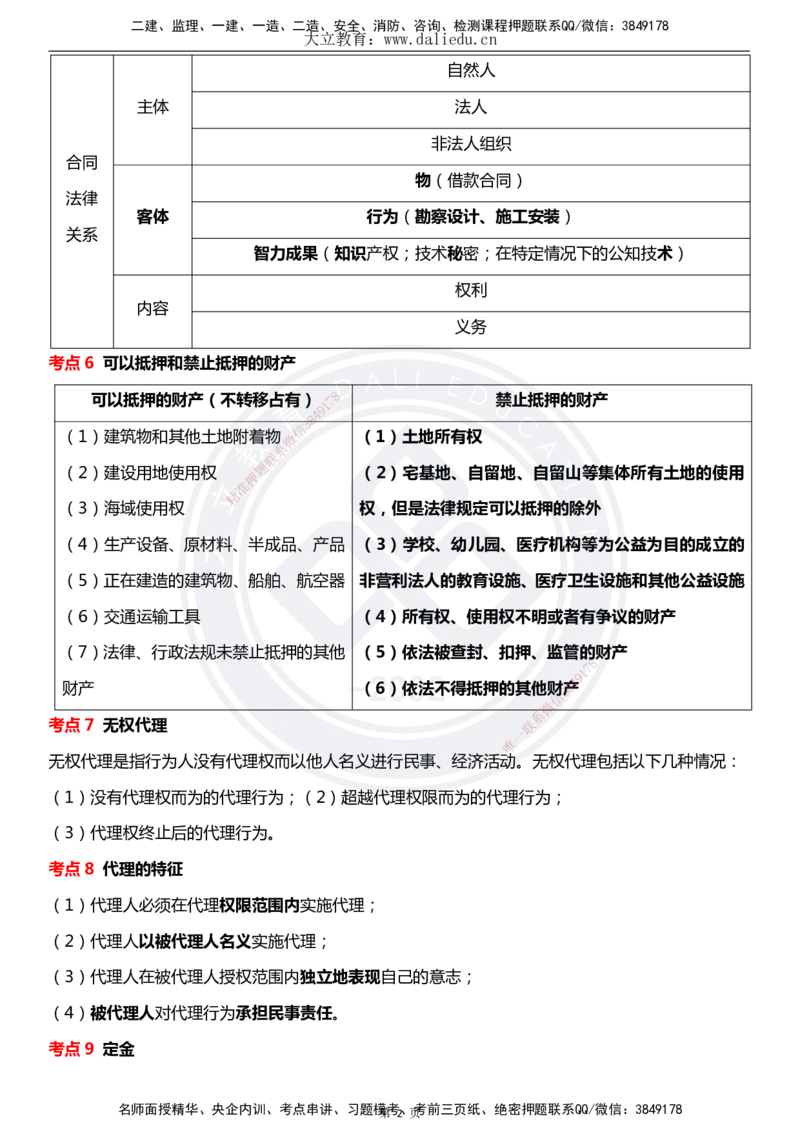 DL-合同管理-考前点睛_监理工程师_2025监理工程师_2025年监理工程师SVIP_2025年监理合同管理SVIP_05-考前密训✿央企特训✿机构普押_22-合同《考前模拟卷+考前点睛》DL