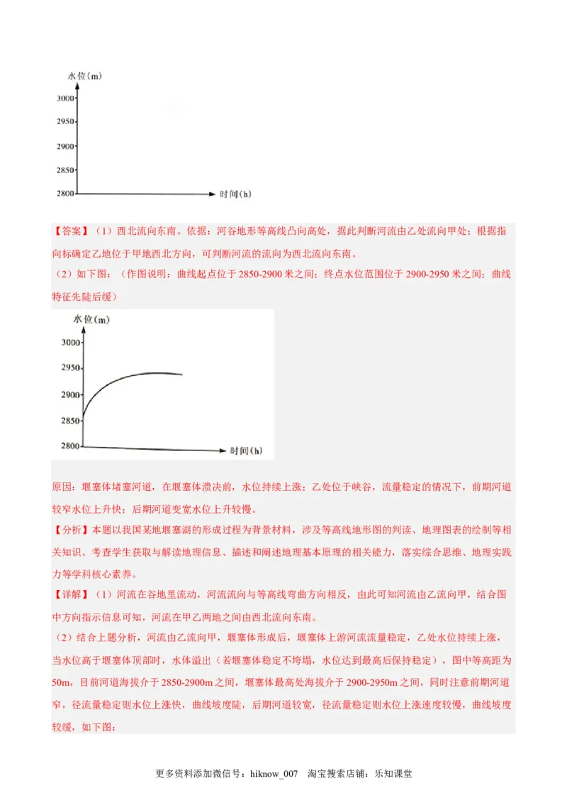 第15练地质灾害（解析版）_E015高中全科试卷_地理试题_必修1_2.同步练习_课后培优练2023年（第一套）